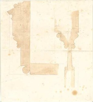 Gärtner, Friedrich von; München, Ludwigstr. 27; General - Bergwerks - und Salinen- Administration (Universitätsbibliothek) - Profile (Schnitte)