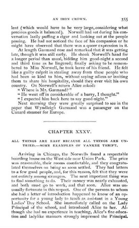Chapter XXXV. All Things Are Easy Because All Things Are Untried. - Some Examples Of Yankee Thrift.