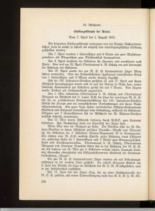 10. Abschnitt: Stellungskämpfe bei Arras