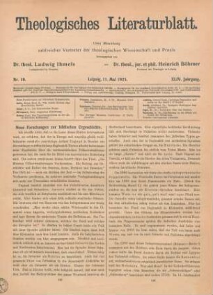 145-147 Neue Forschungen zur biblischen Urgeschichte