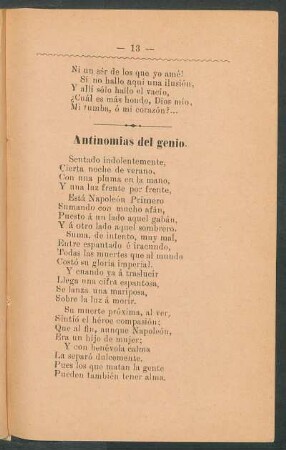 Antinomias del genio