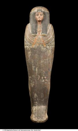 Anthropomorpher Sarg des Djed-Mut-iu-ef-anch, Wasserträger am Tempel des Amun