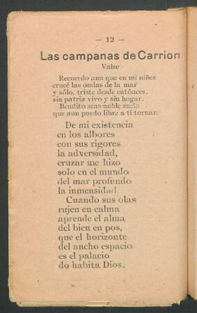Las campañas de Carrión : Valse