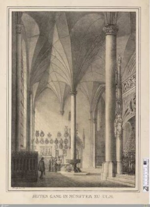Seiten Gang Im Münster Zu Ulm