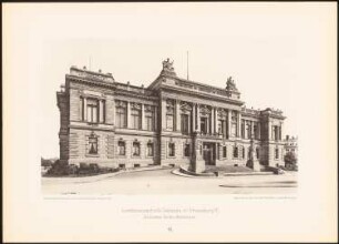 Landesausschuss, Straßburg: Ansicht (aus: Moderne Neubauten, 1.Jg., 1894, hrsg. W. Kick)