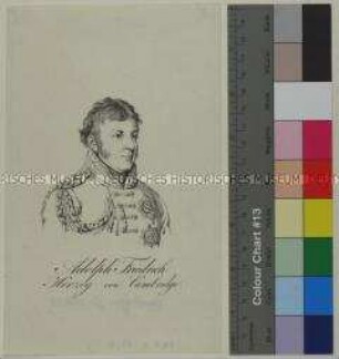 Umrissporträt des britischen Prinzen und Feldmarschalls Adolph Friedrich Herzog von Cambridge