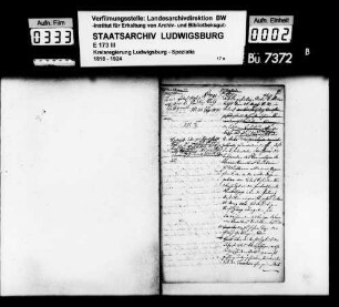Viktualienhandel und Taxe, Oberamt Maulbronn