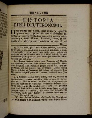 Historia Lirbi Deuteronomii.