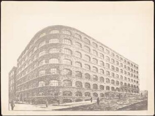 Fabrik Sigmund Goeritz AG, Chemnitz: Perspektivische Ansicht (von Inv. Nr. 3115)