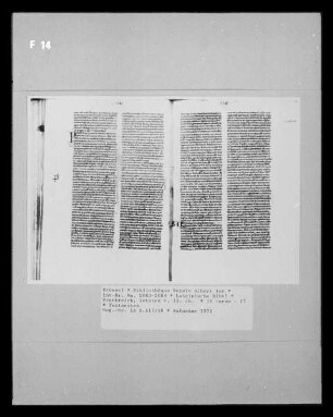 Lateinische Bibel — Textseiten, Folio 16 verso - 17