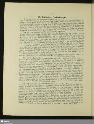 Die dreitägigen Verhandlungen