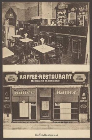Ansichtskarte "Kaffee-Restaurant", Dresdener Straße