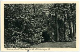 Waldenburg. Park Grünfeld, Grotte