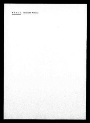 Fétis, François-Joseph - Komponist, Musikhistoriker (1845 ?), ordentliches Mitglied