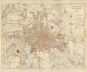 Karte: Die Beleuchtungs-Anlagen der Stadt Berlin 1896