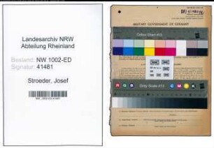 Entnazifizierung Josef Stroeder, geb. 06.03.1912 (Dozent)