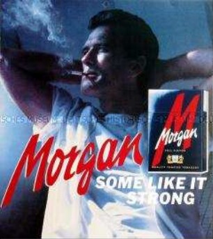 Werbeschild "Morgan"