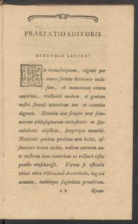 Praefatio Editoris