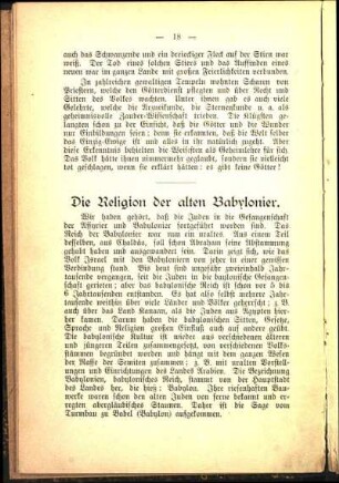 Die Religion der alten Babylonier.