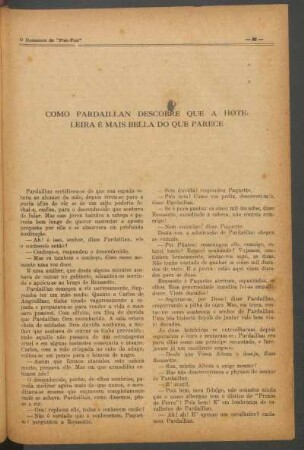 Como Pardaillan descobre que a hoteleira é mais bella do que parece
