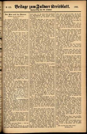 Zweite Ausgabe vom Donnerstag, den 22. Oktober 1896.