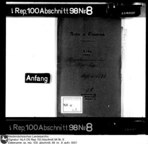 Assignationen auf die Stiftskasse