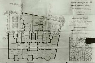 Berlin-Charlottenburg, Lietzenburger Straße 11, "Hochherrschaftliche Mietwohnungen"
