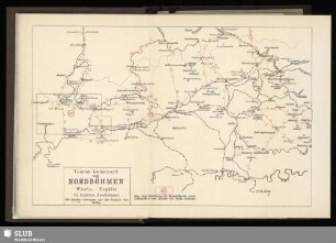 Touren-Uebersicht von Nordböhmen. Warta - Teplitz