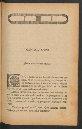 Capítulo XXXVI - ¿Debe casarse una viuda?