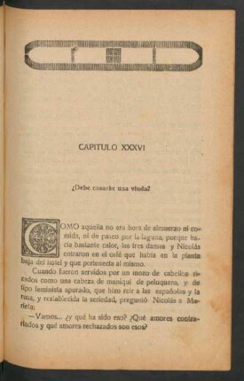 Capítulo XXXVI - ¿Debe casarse una viuda?
