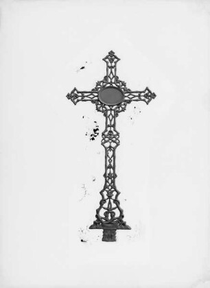 Schmiedeeisernes Grabkreuz