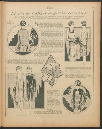 El arte de realizar elegancias económicas : Los bordados de ojalillos constituyen un admirable recurso para lograr sorprendentes resultados en la transformación y modernización de las toilettes femeninas