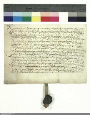 Revers Franz von Dalwigk bezüglich der Belehnung mit dem Gericht in Röllshausen durch Wilhelm [Hartmann von Klauer zu Wohra], Abt von Fulda