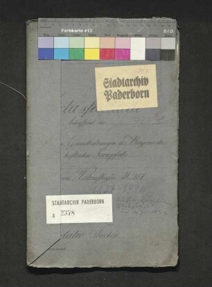 Die auf den Grundbesitzungen des Bürgermeisters Henrich Hesse nun Hermann Hesse haftenden Korngefälle aus der Westernstraße Nr. 257 an die Stiftung Siechen