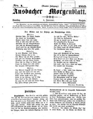 Ansbacher Morgenblatt. 1853 = Jg. 9