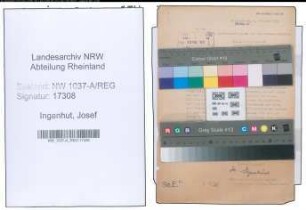Entnazifizierung Josef Ingenhut , geb. 00.00.0000 ()
