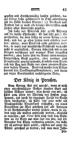 Der König von Preußen.