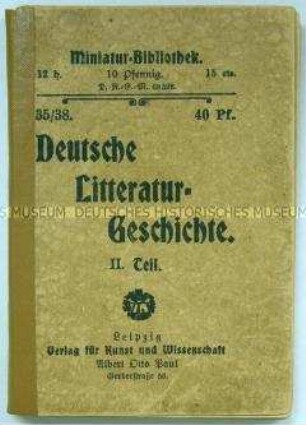 Deutsche Literaturgeschichte 2. Teil