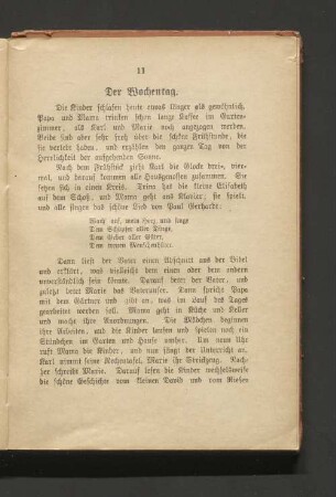 Der Wochentag.