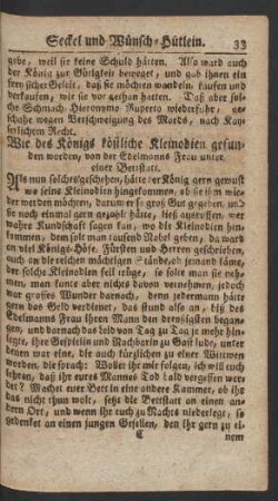 Wie des Königs köstliche Kleinodien gefunden worden ...