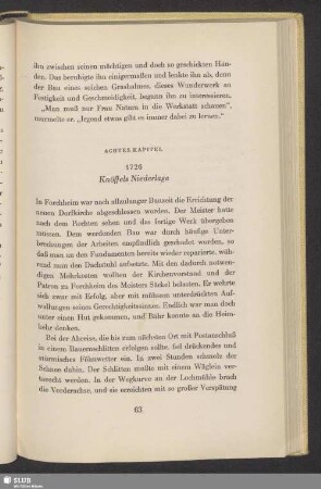 Achtes Kapitel. 1726. Knöffels Niederlage