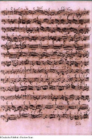 Stimmensatz: Quoniam tu solus sanctus (T. 122-128.), Cum Sancto Spiritu (T. 1-84), Generalbaß