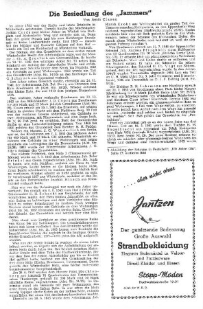 Die Besiedlung des "Jammers"