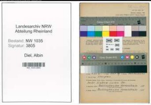 Entnazifizierung Albin Diel , geb. 10.10.1914 (Steiger)