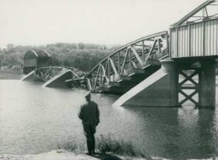 Brückenbau über den Njemen bei Kowno, Sowjetunion, 1941