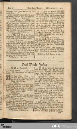 Das Buch Josua.