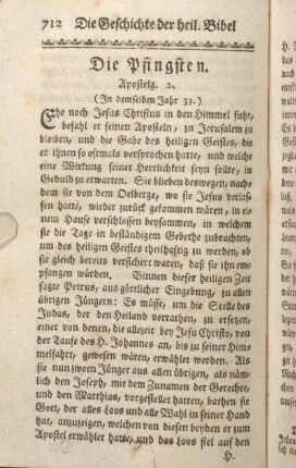 Die Pfingsten. Apostelg. 2.