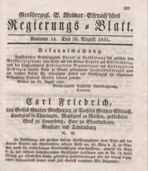 Nr. 14 . 30. August 1831