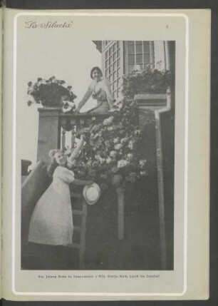Sra. Jimena Morla de Subercaseux y Sita. Wanda Morla Lynch (en Zapallar) - [Fotografía]