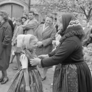 Maibaumwerfen 1966 in Spohla : Mejemjetanje 1966 w Spalach : Spohla / Spale